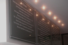 Acrylic Menu Board with Chrome Mounts
