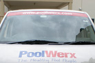 Front Window Vinyl Colour & Text Stripe