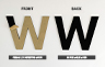 3D Letters ordered with no adhesive