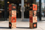 Bollard Sign - Kraft Cardboard