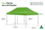 Aluminium 6m x 3m Pop Up Gazebo Measurements