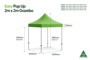 Steel 2m x 2m Pop Up Gazebo Measurements