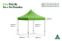 Steel 2m x 2m Pop Up Gazebo Measurements