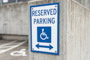 White High Quality Vinyl Parking Sign