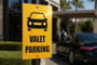 Yellow Economy Reflective Parking Sign
