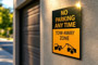 Yellow Prismatic Reflective Parking Sign