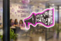 White Custom Cut Window Cling