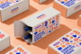 2 Bottle Wine Shipping Box - White Corrugated Cardboard