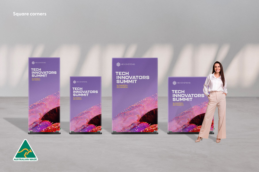 Stretch Fabric Display Stands - Square Corners