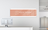 Acrylic Reception Sign - 1200mm W x 400mm H