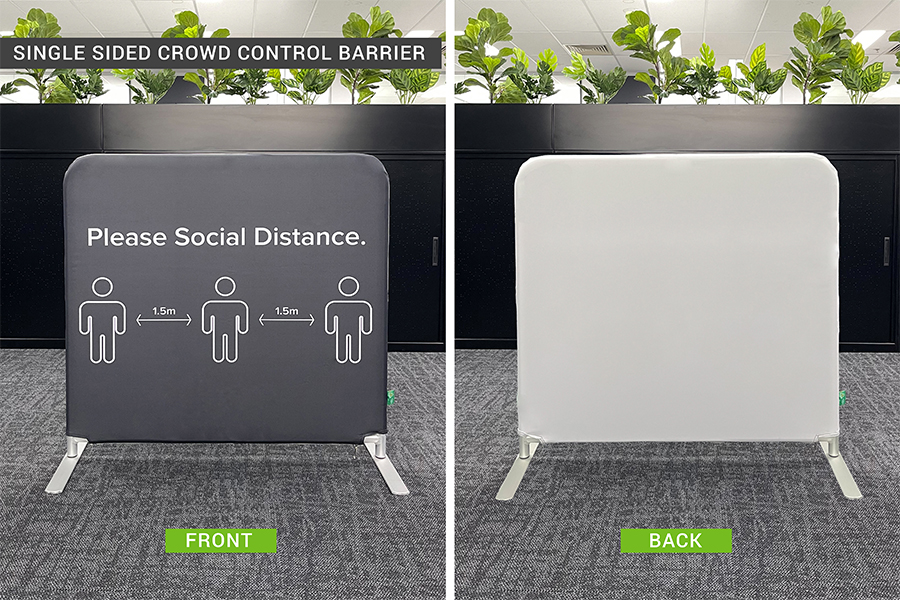 Single Sided Crowd Control Barrier - 1000mm W x 900mm H