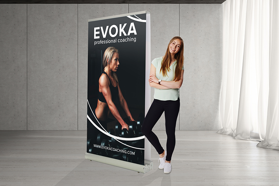 Double Sided Pull Up Banner - 1200mm W x 2000mm H