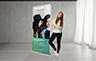 Double Sided Pull Up Banner - 850mm W x 2000mm H