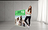 Double Sided Pull Up Banner - 1200mm W x 1400mm H (Shopping Centre Approved)