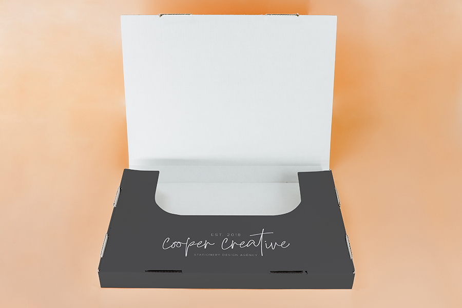 White Clay Coated Custom Printed Flat Mailing Box - 312mm W x 225mm D x 26mm H