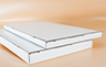 White Clay Coated Custom Printed Flat Mailing Box - 16mm and 26mm Height Comparison   