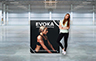 Frameless Pull Up Banners - 1200mm W x 1400mm H (Shopping Centre Approved) - Silver Base Only