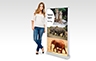 Double Sided Pull Up Banner - 850mm W x 1500mm H