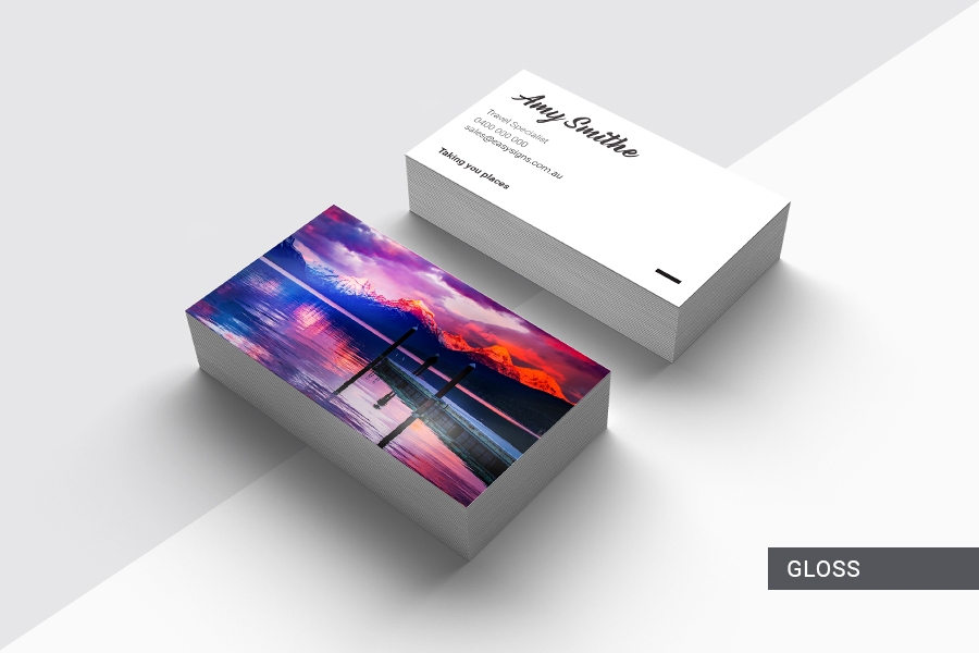 360gsm Premium Full Colour Double Sided Business Cards with Gloss Lamination
