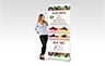 Double Sided Pull Up Banner - 850mm W x 20000mm H