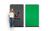 Green Screen Chroma Key Backdrop - 1200mm W x 2000mm H