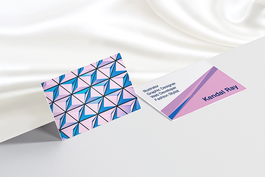420gsm Luxury Full Colour Double Sided Business Cards with Velvet Soft Touch Lamination
