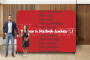 Straight Stretch Fabric Media Wall - 3000mm W x 2200mm H