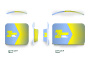 Curved Stretch Fabric Media Wall sizes