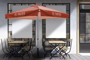 Full Colour Printed Market Umbrella with Heavy Duty Base