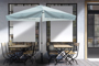 Full Colour Printed Market Umbrella with Heavy Duty Base