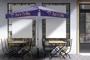 Full Colour Printed Market Umbrella with Heavy Duty Base
