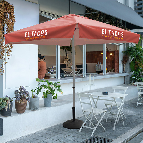 Full Colour Printed Market Umbrella
