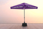 Full Colour Printed Market Umbrella with Heavy Duty Base and Water Bag