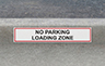Parking Sign - Gutter Size 500mm W x 100mmH