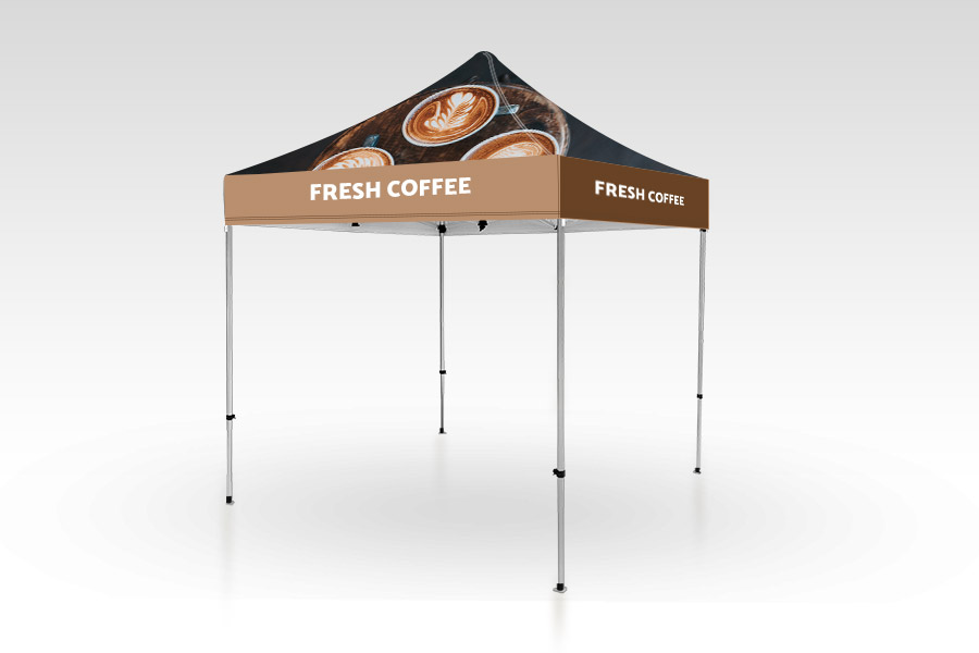 Pop Up Gazebo with Printed Canopy and Walls (2m x 2m)