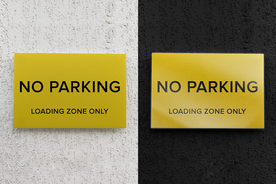 Engineer Grade Yellow Reflective Material On Parking Signs