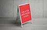 Changeable Snap A-frame Sandwich board