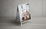 Changeable Snap A-frame Sandwich board