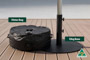 Heavy Duty Umbrella Base with Water Bag