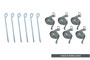 Gazebo Accessories - Ropes & Pegs 6 Pack