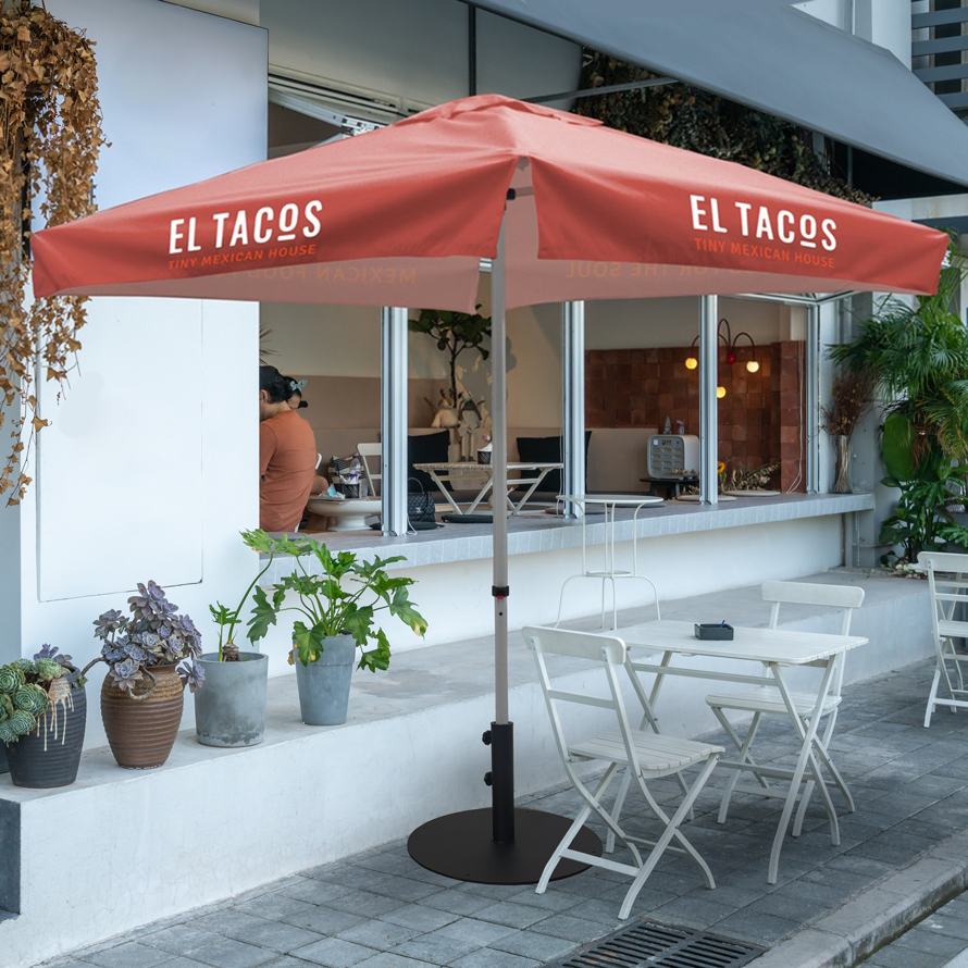 Full Colour Printed Market Umbrella
