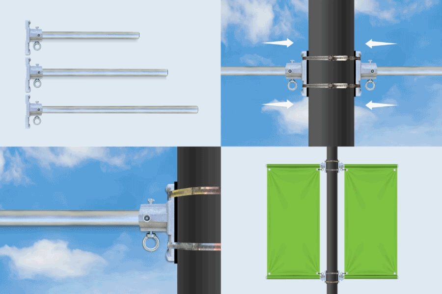 Vinyl Pole Banner Hardware Vinyl Pole Banner Hardware