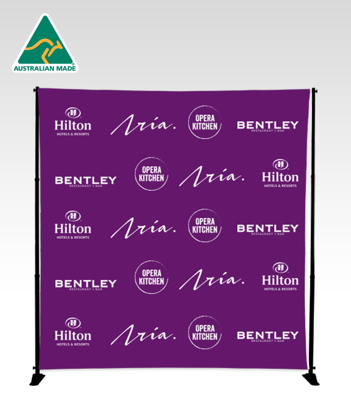 Media Wall Adjustable Size Frame Changeable Banner Easy Signs