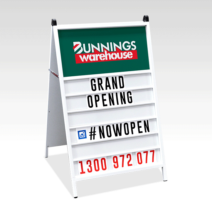 Changeable Text AFrame with Letter Kit Easy Signs