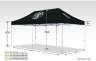 Pop Up Gazebo with Printed Canopy (6m x 3m)