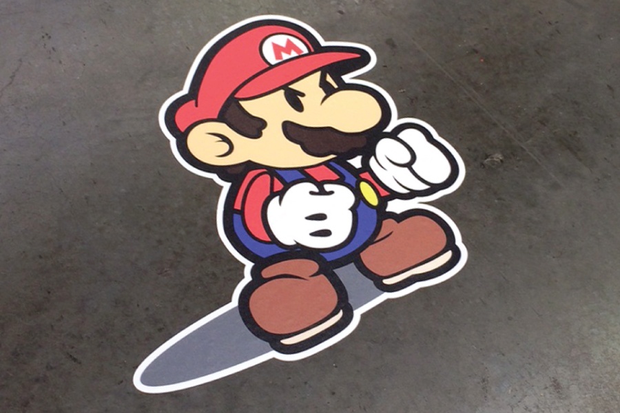 Custom Printed and Cut Floor Sticker