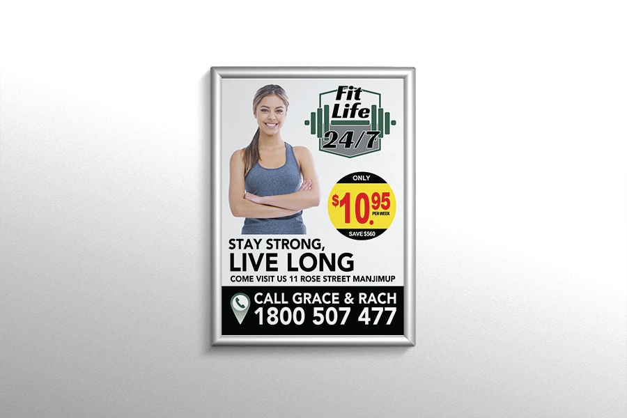 Full Colour Digital Print Posters for Fitness Signage