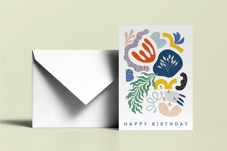 Greeting Cards - Outside and envelope 