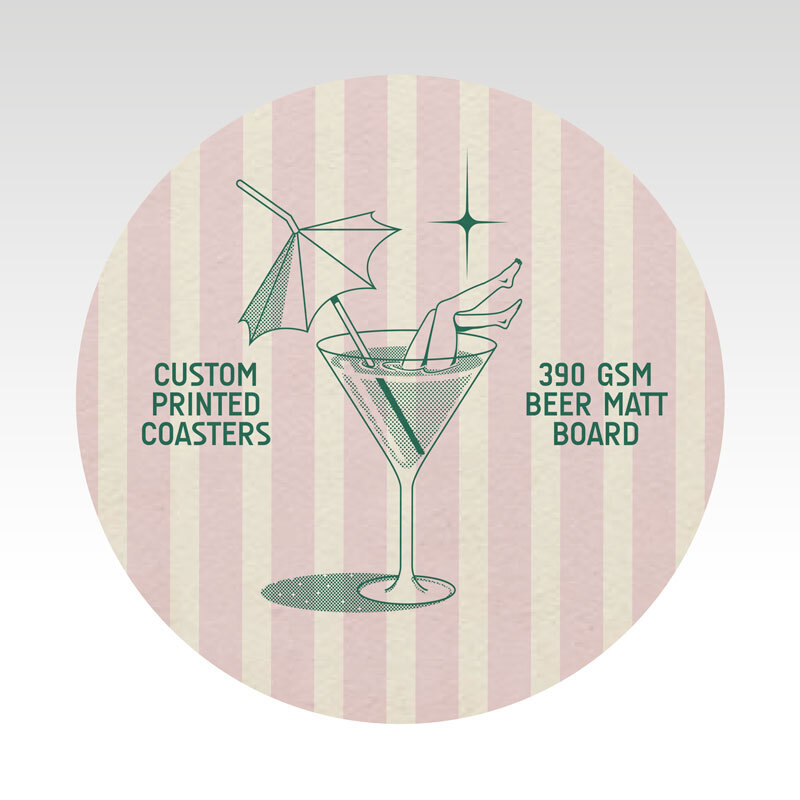 390gsm Beer Matt Board