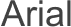 Font Arial